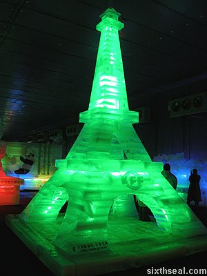 ice eiffel tower
